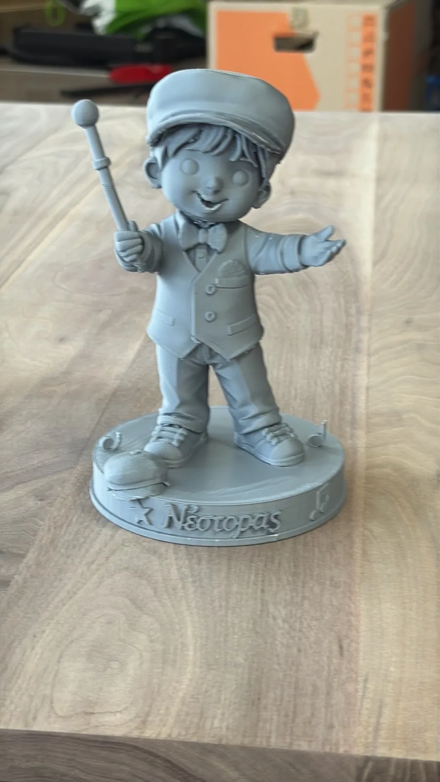 Custom personalised figurine designed and 3D printed as a one-off gift
